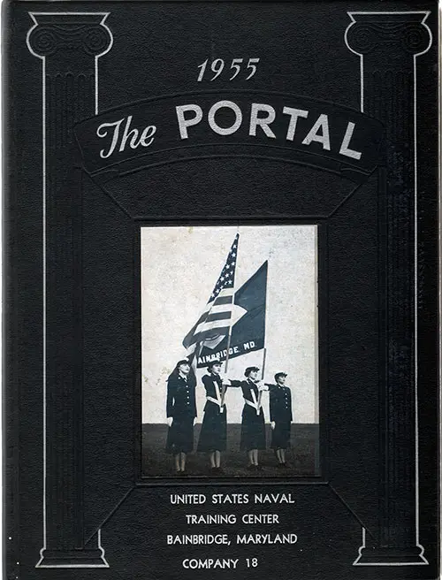 Front Cover, Bainbridge USNTC "The Portal" 1955 Company 18W