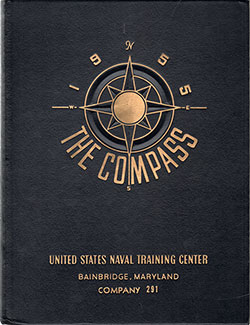 Front Cover, Bainbridge USNTC "The Compass" 1955 Company 291