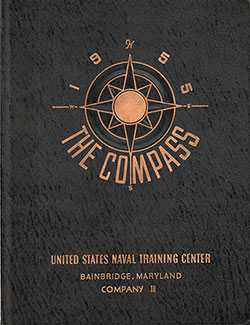 Front Cover, Great Lakes USNTC "The Compass" 1955 Company 018.