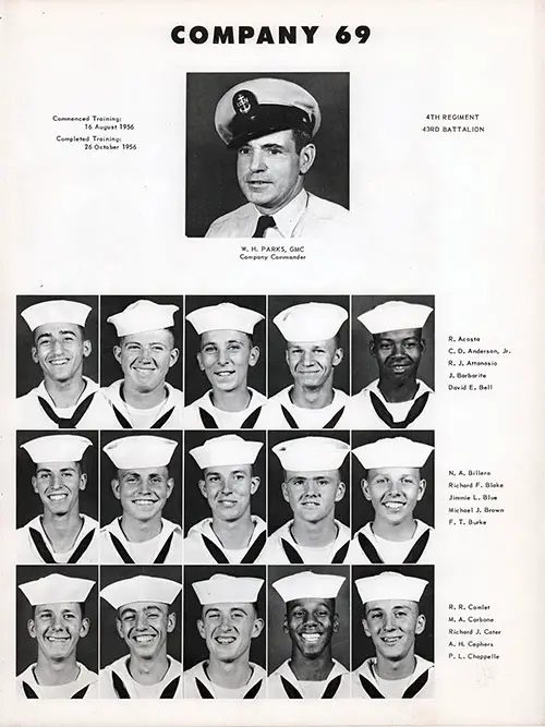 Company 56-069 Bainbridge NTC Recruits, Page 1.