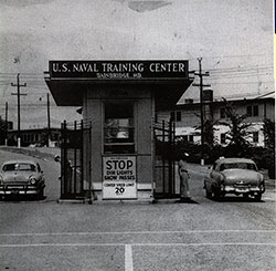 Main Entrance to the Bainbridge USNTC ca early 1950s