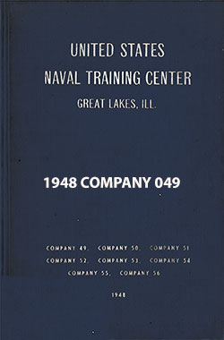 Front Cover, Great Lakes USNTC "The Keel" 1948 Company 049.