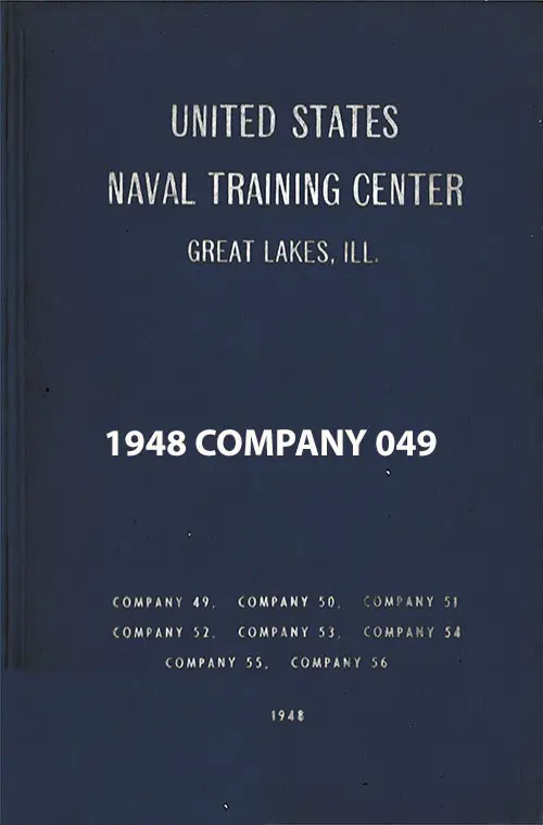 Front Cover, Great Lakes USNTC "The Keel" 1948 Company 049.