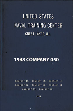Front Cover, Great Lakes USNTC "The Keel" 1948 Company 050.