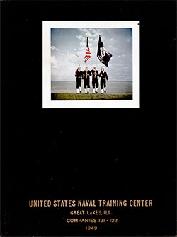 GGA Image ID # 136a2575a4 Front Cover, Great Lakes USNTC "The Keel" 1949 Company 122.