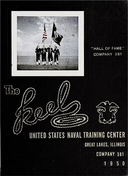 Front Cover, Great Lakes USNTC "The Keel" 1950 Hall of Fame Company 381.
