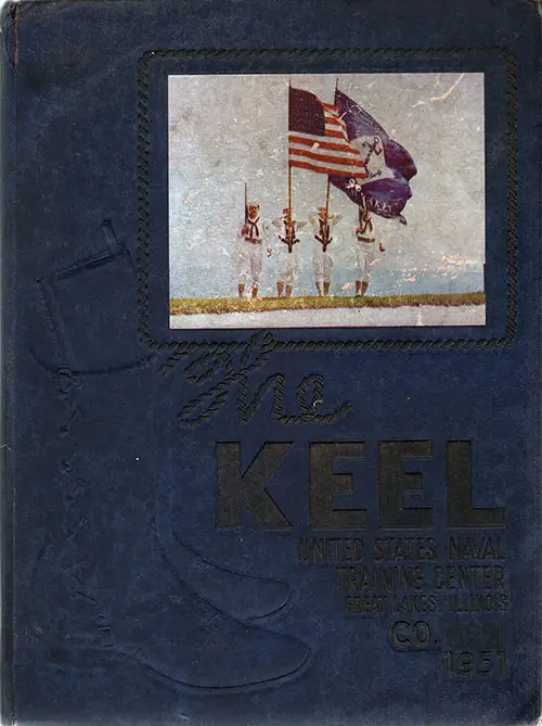 Front Cover, Navy Boot Camp Book 1951 Company 622 The Keel