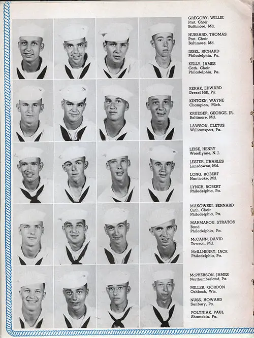 USNTC Great Lakes Company 51-622 Recruits, Page 3