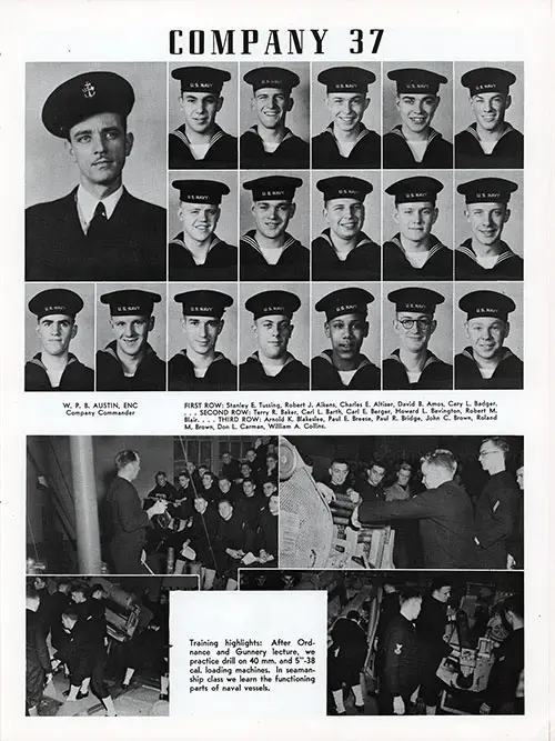 Company 51-037 Great Lakes NTC Recruits, Page 1.