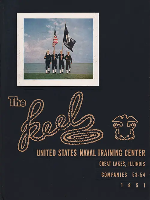 Front Cover, Great Lakes USNTC "The Keel" 1951 Company 054.