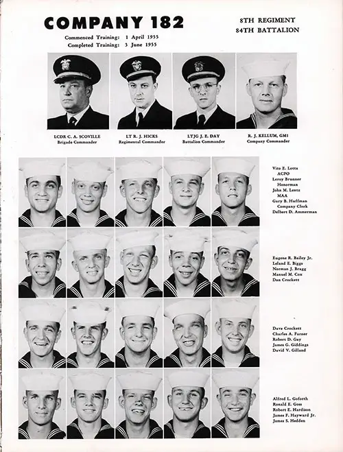 Company 55-182 Great Lakes NTC Recruits, Page 2.