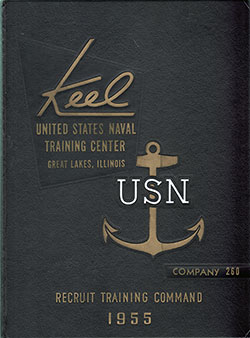 Front Cover, Great Lakes USNTC "The Keel" 1955 Company 260