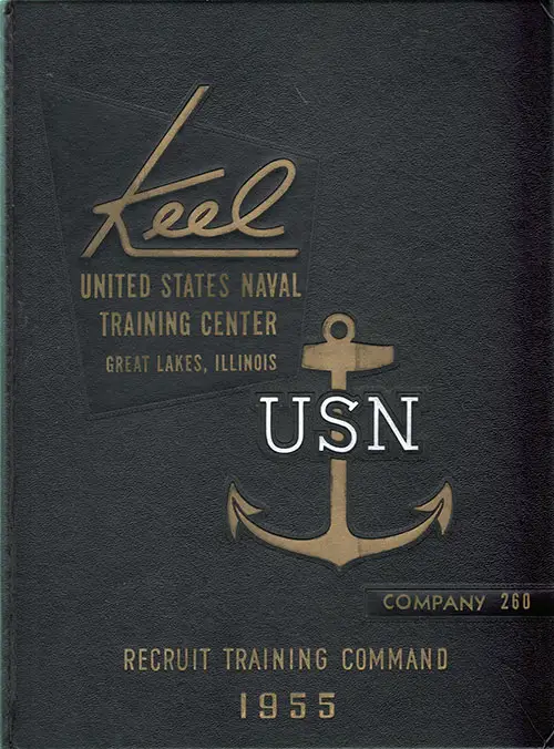 Front Cover, Great Lakes USNTC "The Keel" 1955 Company 260