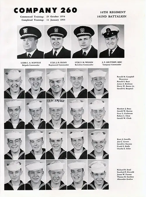 Company 55-260 Recruits, Page 1