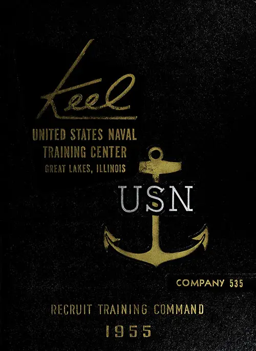 Front Cover, Great Lakes USNTC "The Keel" 1955 Company 535.