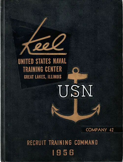 Front Cover, Great Lakes USNTC "The Keel" 1956 Company 042.