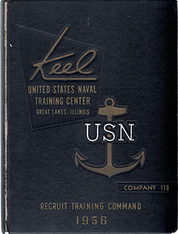 Front Cover, Great Lakes USNTC "The Keel" 1956 Company 110