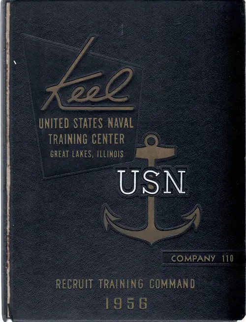 Front Cover, Great Lakes USNTC "The Keel" 1956 Company 110