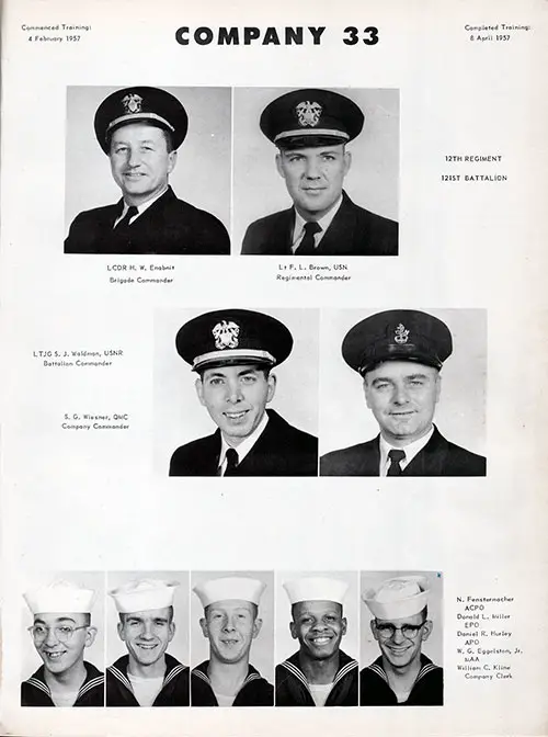 Company Commanders and Recruit Leaders
