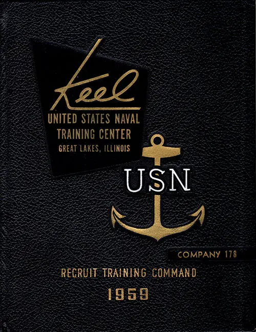 Front Cover, Great Lakes USNTC "The Keel" 1959 Company 17