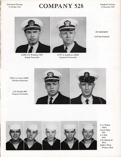 Company 60-528 Great Lakes NTC Recruits, Page 1.