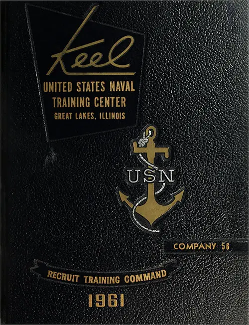 Front Cover, Great Lakes USNTC "The Keel" 1961 Company 056.