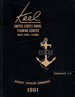 Front Cover, Great Lakes USNTC "The Keel" 1961 Company 354.