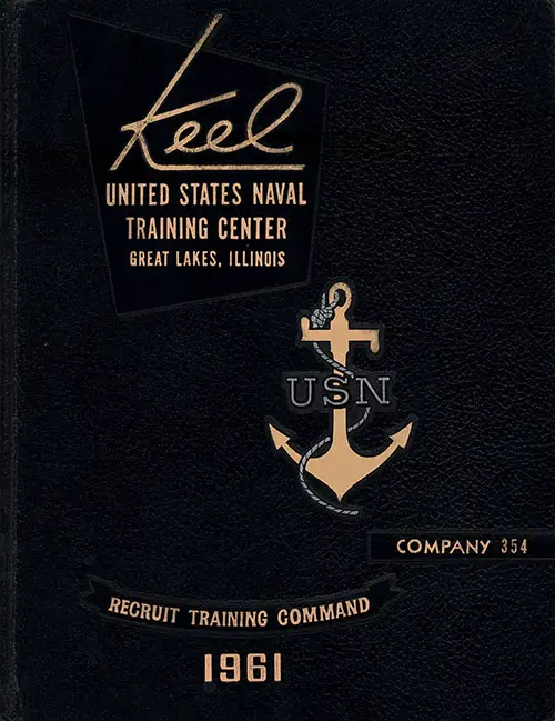 Front Cover, Great Lakes USNTC "The Keel" 1961 Company 354.