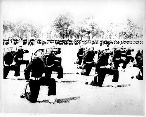 Navy Drill Team Performs at Graduation Review (Company 926).