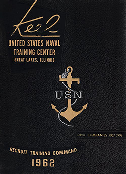 Front Cover, USNTC Great Lakes "The Keel" 1962 Drill Company 5907.