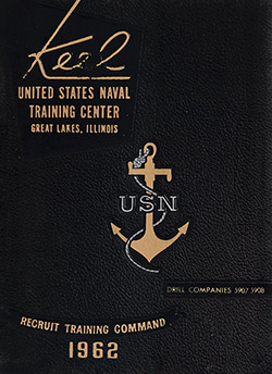 GGA Image ID # 1b5ff8f772 Front Cover, USNTC Great Lakes "The Keel" 1962 Drill Company 5907.