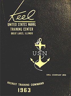 Front Cover, Great Lakes USNTC "The Keel" 1963 Drill Company 5933.