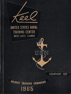 Front Cover, Great Lakes USNTC "The Keel" 1965 Company 485.