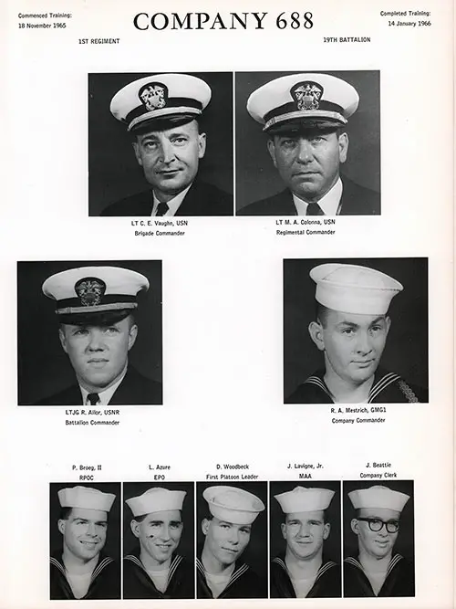 Company 65-688 Great Lakes NTC Recruits, Page 1