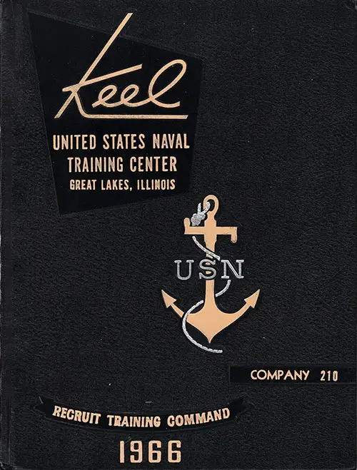 Front Cover, Great Lakes USNTC "The Keel" 1966 Company 210.