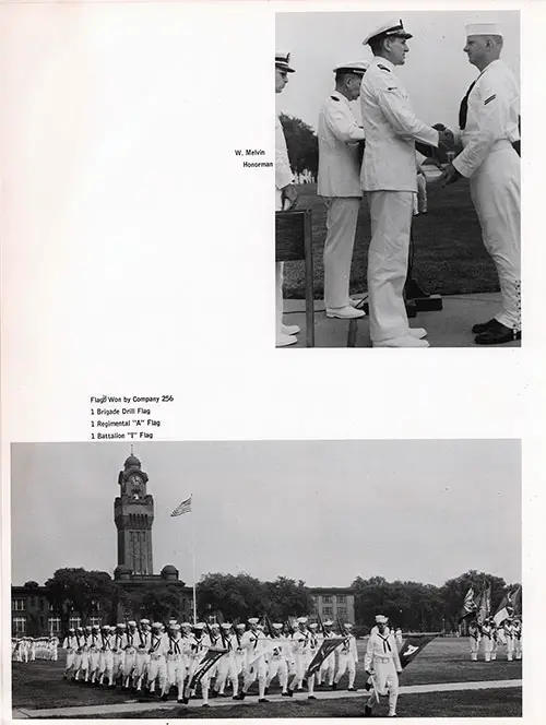 Company 66-256 Great Lakes NTC Recruits, Honorman, Flags Won, Passing in Revew, Page 5.