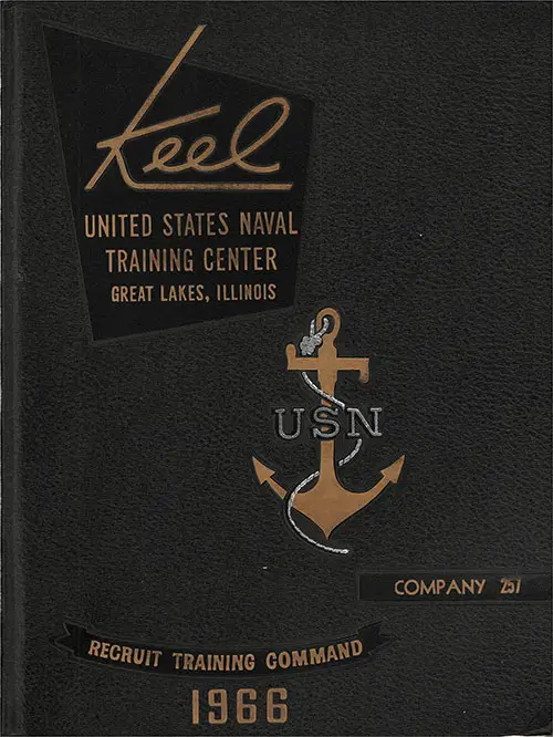 Front Cover, Great Lakes USNTC "The Keel" 1966 Company 257.