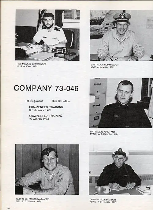Company 73-046 Leadership, Page 1