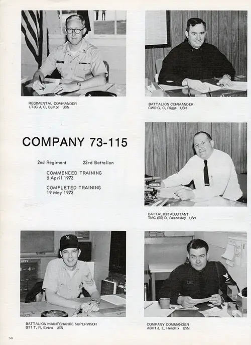 Company 73-115 Commanders, Page 1