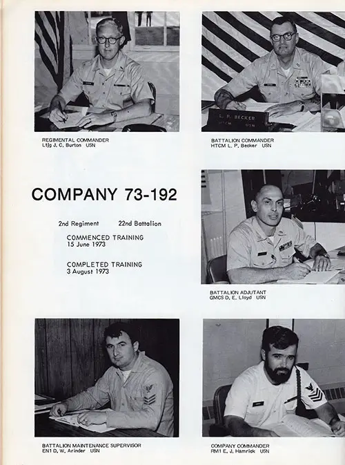 Company 73-192 Leadership, Page 2