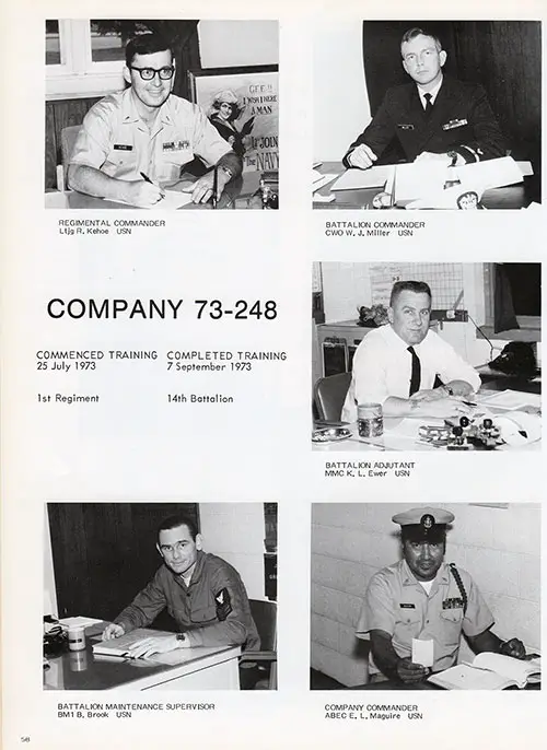 Company 73-248 Leadership, Page 1
