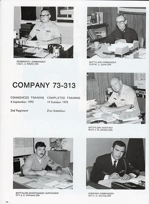 Company 73-313 Leadership, Page 1