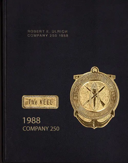 Front Cover, Great Lakes USNTC "The Keel" 1988 Company 250.