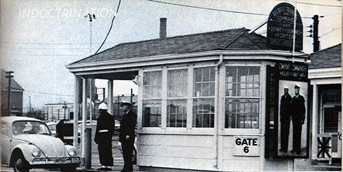Gate 6 at Great Lakes Naval Training Center circa 1967.
