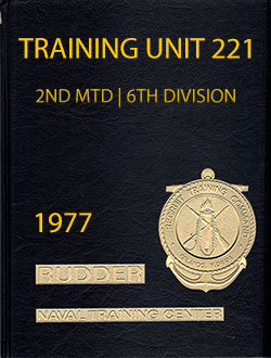 Front Cover, Navy Boot Camp Book 1977 Company 221 The Rudder