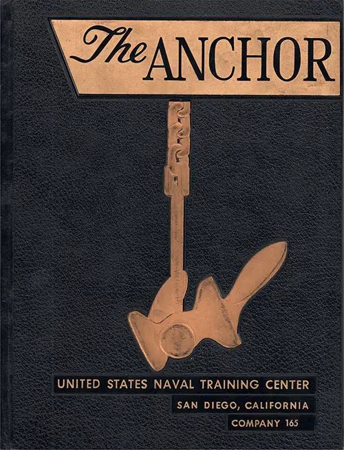Front Cover, The Anchor 1953 Company 165, Navy Boot Camp Yearbook.