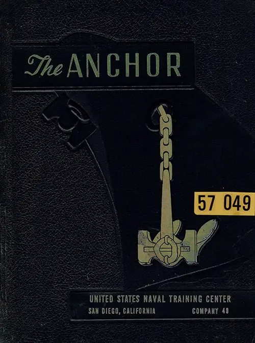Front Cover, The Anchor 1957 Company 049, Navy Boot Camp Yearbook.