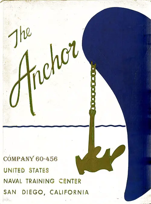 Front Cover, Navy Boot Camp Book 1960 Company 456 The Anchor