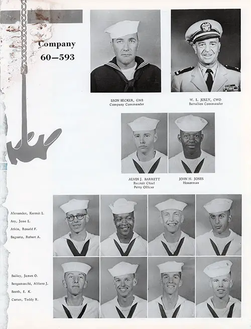 Company 60-593 San Diego NTC Recruits, Page 1.