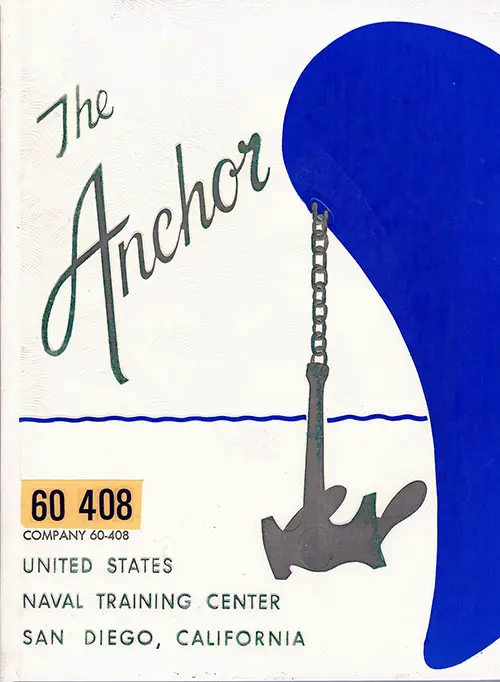 Front Cover, The Anchor 1960 Company 408, Navy Boot Camp Yearbook.